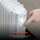 Warmlite Oil Filled Radiator With Timer 2500W