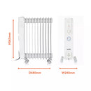 Warmlite Oil Filled Radiator With Timer 2500W