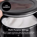 Sonar Set of 3 Canisters in Black