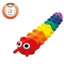 Light Up Push Popper Suction Caterpillar