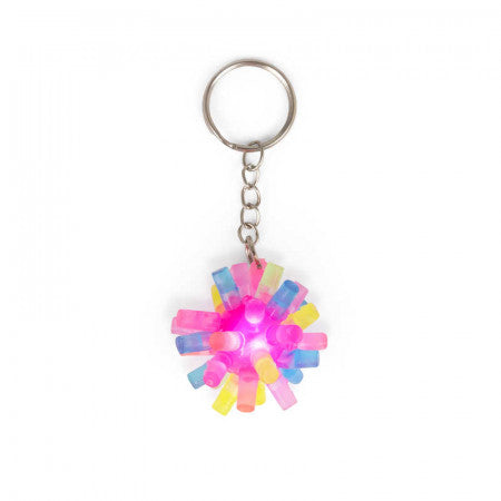 Flashing Spiky Sensory Keychain