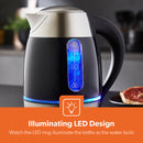 Geepas Illuminating LED 1.7L Kettle - Black