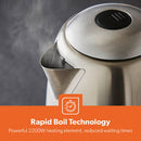 Geepas Illuminating LED 1.7L Kettle - Stainless Steel