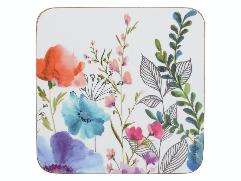 Meadow Floral Coasters 6pk