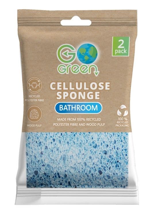 Eco Cellulose Bathroom Sponge 2 Pack