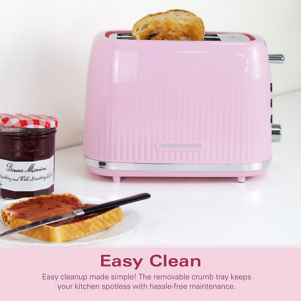 Miami 2 Slice Hamilton Beach Toaster in Flamingo Pink