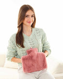 Hand Warmer Hot Water Bottles with Luxury Faux Fur Cover - Assorted Colours