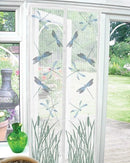 Dragonfly Design Magnetic Insect Guard Door Screen Curtains 90x210cm