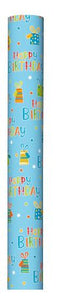 Happy Birthday Gift Wrap 3m Assorted