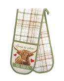 Highland Cow Double Oven Glove