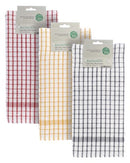 Eco Friendly Design 2 Pack Terry Tea Towels 45x65cm - Assorted Colours
