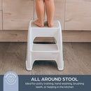 Toddler & Me 2 Up Step Stool - Grey