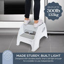 Toddler & Me 2 Up Step Stool - Grey
