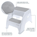 Toddler & Me 2 Up Step Stool - Grey