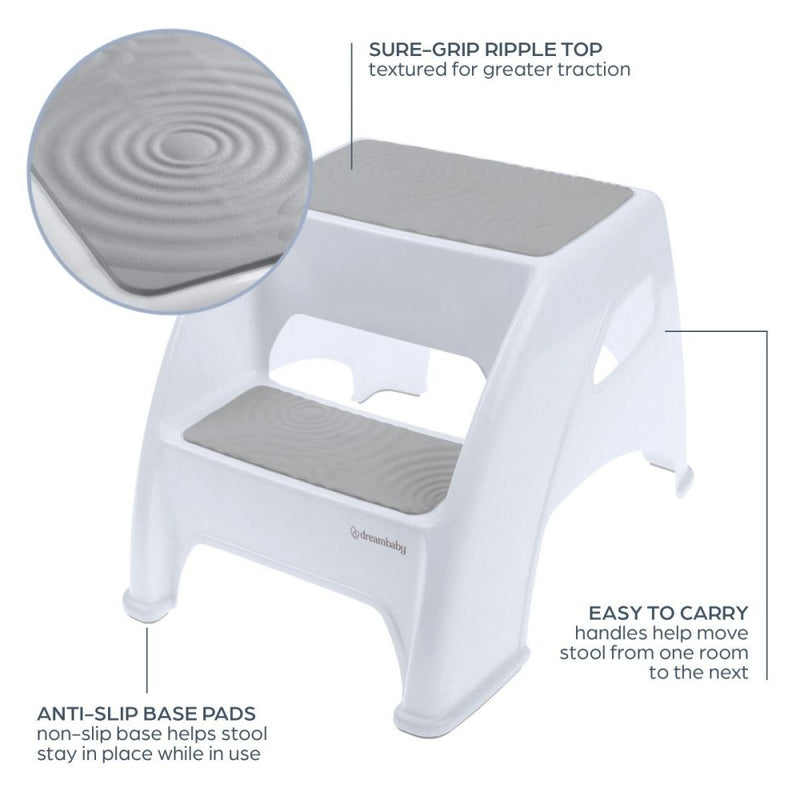 Toddler & Me 2 Up Step Stool - Grey – JAC Stores IOM