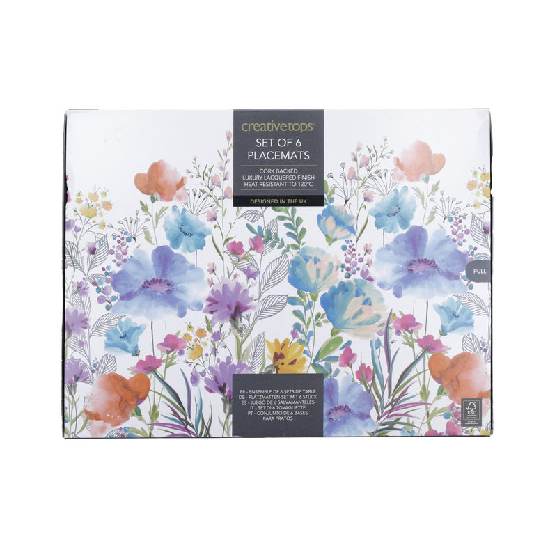 Meadow Floral Placemats 6pk