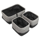 Kenzi Rectangular Storage Baskets - Set of 3