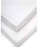 Mamas & Papas Fitted Cotbed Sheet 2 Pack - White