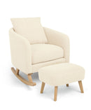 Mamas & Papas Alma Nursing Chair & Stool - Off-White