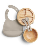 Mamas & Papas First Mealtime Bamboo Set - Truffle