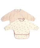 Mamas & Papas Long Sleeved Bibs 2 Pack - Berry Picnic