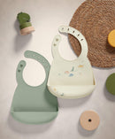Mamas & Papas Silicone Bibs 2 Pack - Dino Teal