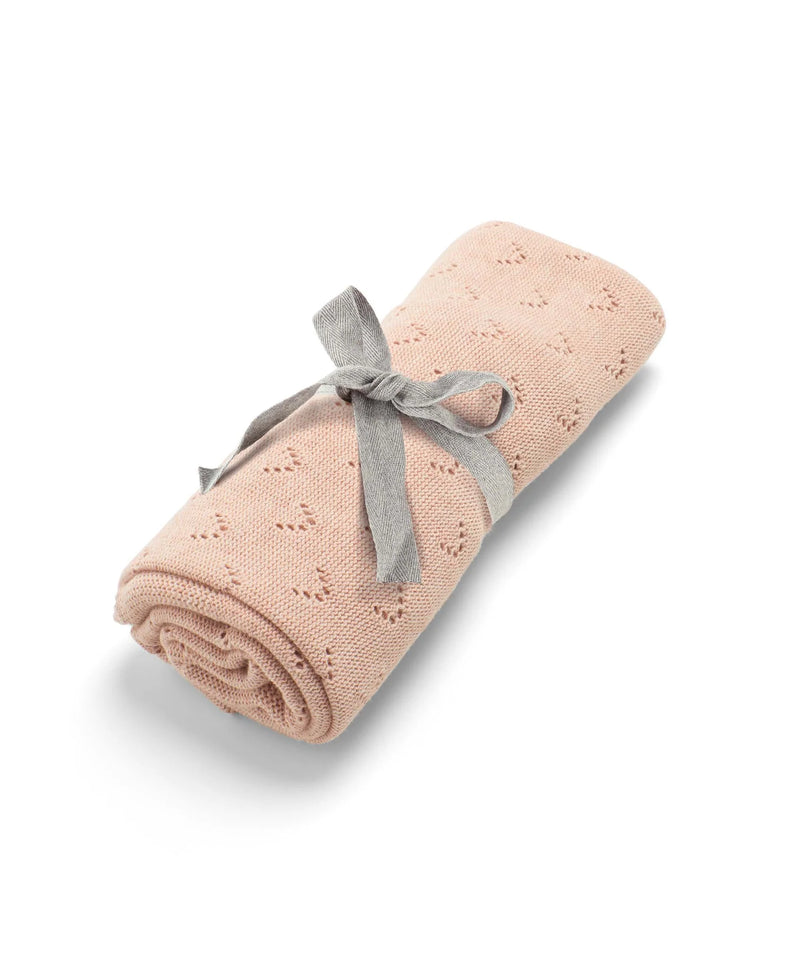 Mamas & Papas Knitted Blanket - Pointelle Pink