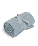 Mamas & Papas Chenille Blanket - Blue Stripe