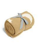 Mamas & Papas Chenille Blanket - Mustard Moon/Star