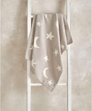 Mamas & Papas Chenille Blanket - Neutral Moon/Star