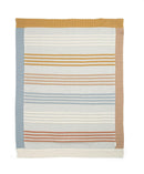 Mamas & Papas Knitted Blanket - Multi Colour Striped