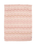 Mamas & Papas Knitted Blanket - Pink Wave