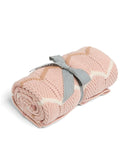 Mamas & Papas Knitted Blanket - Pink Wave