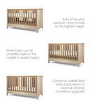 Mamas & Papas Harwell 2 Piece Furniture Set - Cashmere