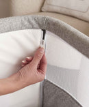 Mamas & Papas Lua Bedside Crib Bundle - Star & Grey