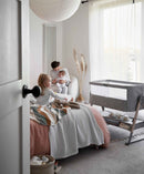 Mamas & Papas Lua Bedside Crib Bundle - Star & Grey