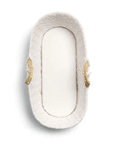 Mamas & Papas Moses Basket - White Cable Knit