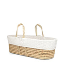 Mamas & Papas Moses Basket - White Cable Knit
