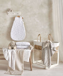 Mamas & Papas Moses Basket - White Cable Knit