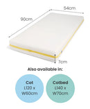 Small Cot Mattress - Mamas & Papas Airflow Fibre
