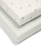 Mamas & Papas Fitted Cotbed Sheet 2pk - Turtle