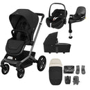 Maxi Cosi Fame Premium Travel System Bundle - Twillic Black