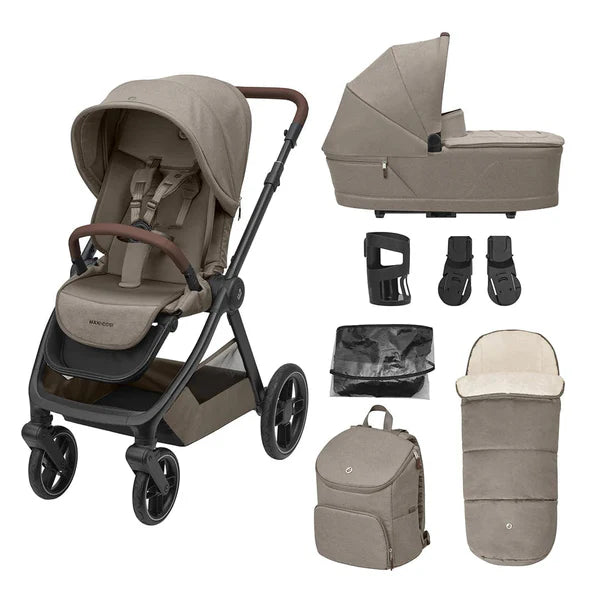 Maxi Cosi Oxford Essentials Pram Bundle - Twillic Truffle