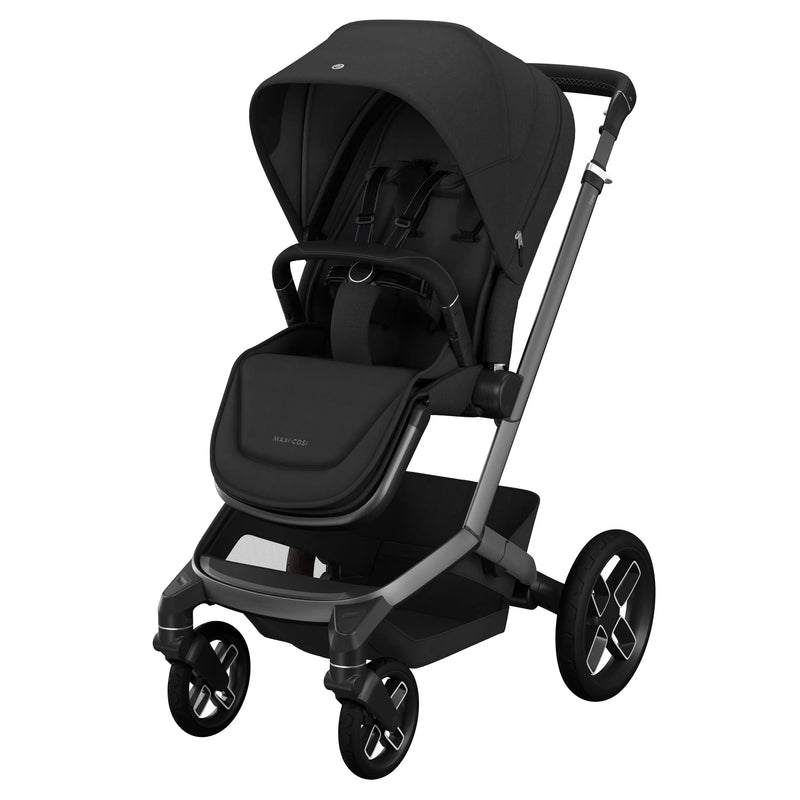 Maxi Cosi Fame Premium Travel System Bundle - Twillic Black