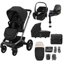 Maxi Cosi Fame Premium Travel System Bundle - Twillic Black