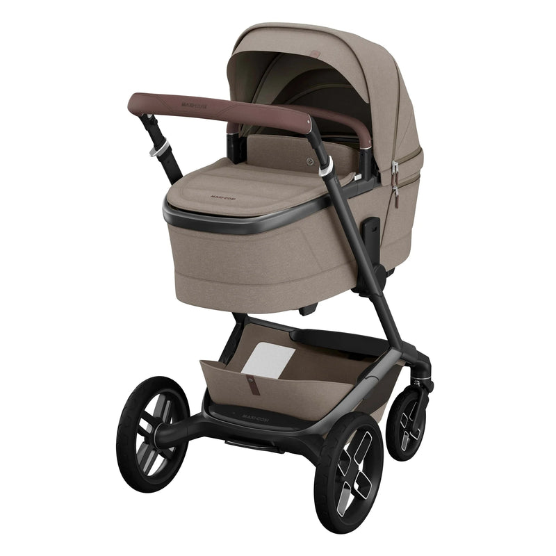 Maxi Cosi Fame Premium Travel System Bundle - Twillic Truffle/Black