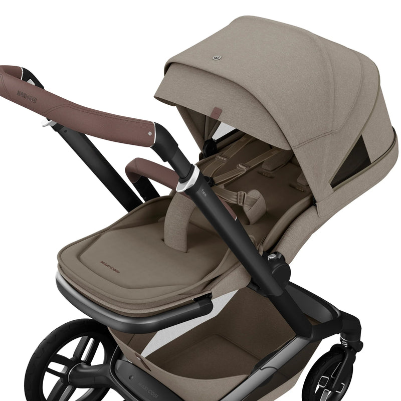 Maxi Cosi Fame Premium Travel System Bundle - Twillic Truffle/Black