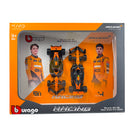 Burago 1:43 F1 Car Mclaren MCL39 2025 Norris & Piastri - 2 Pack