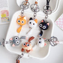 KENJI Mima Hard Cat with Tail Keyring