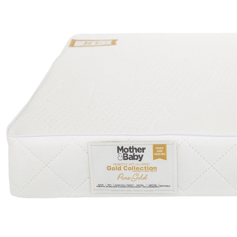 Cotbed Mattress - Mother&Baby Pure Gold Anti-Allergy Coir Pocket Spring